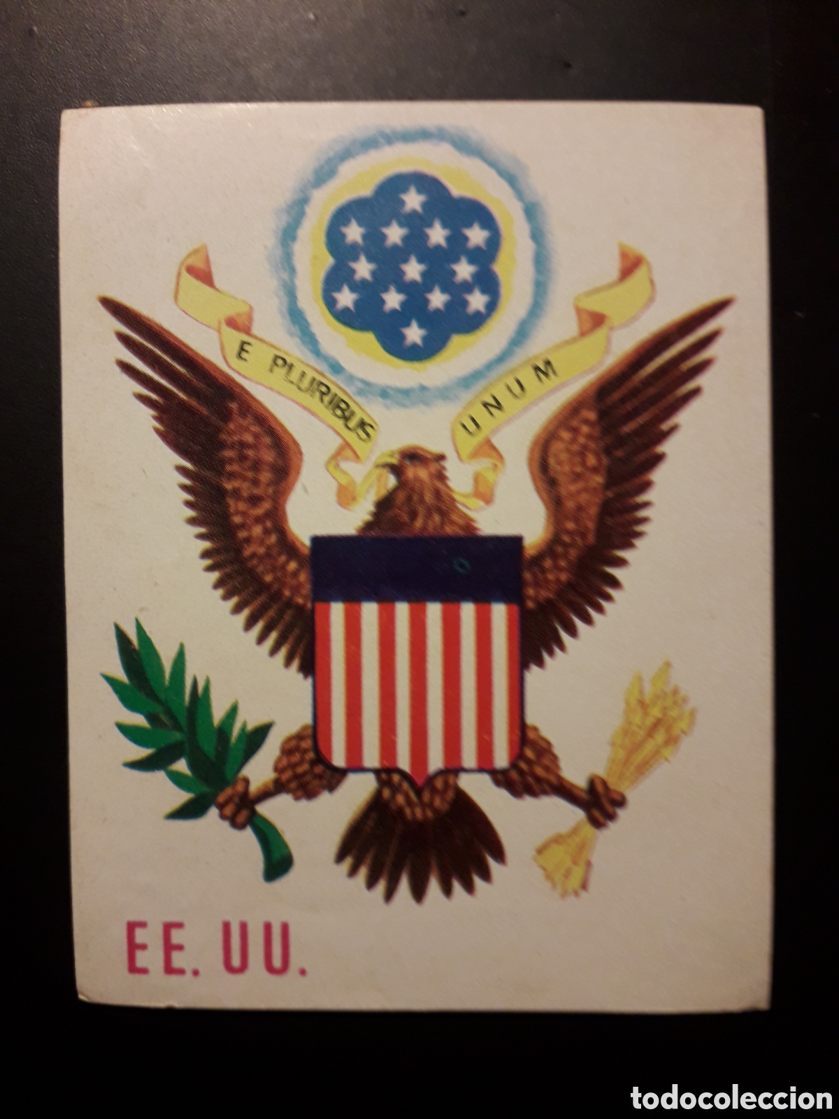 Collezionismo Figurine antiche: EEUU USA ESCUDO AM&Eacute;RICA Y SUS HABITANTES ED MAGA 1968 N&deg; 164 DESPEGADO PEDIDO M&Iacute;NIMO 3&euro;
