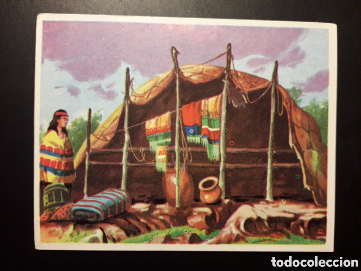 Collezionismo Figurine antiche: INDIOS PATAGONES, AM&Eacute;RICA Y SUS HABITANTES ED MAGA 1968 N&deg; 245 SIN PEGAR PEDIDO M&Iacute;NIMO 3&euro;