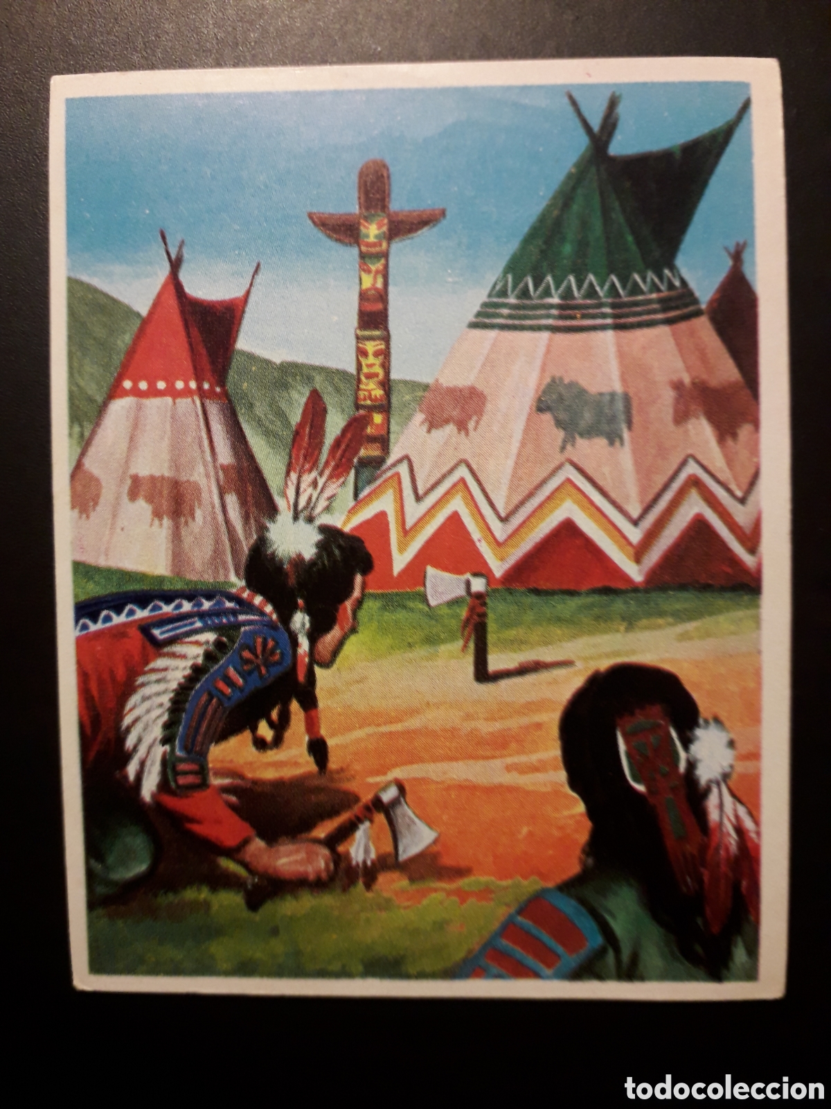 Collezionismo Figurine antiche: INDIOS CHIPEWAS, AM&Eacute;RICA Y SUS HABITANTES ED MAGA 1968 N&deg; 94 SIN PEGAR PEDIDO M&Iacute;NIMO 3&euro;