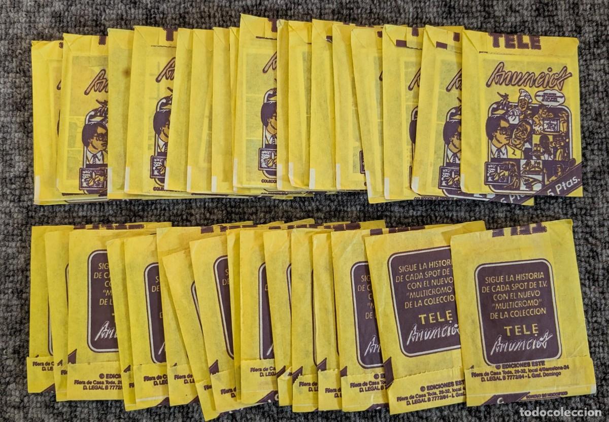 Coleccionismo cromos antiguos: Lote de 30 sobres de Teleanuncios - Ediciones Este (1984) - Foto 1