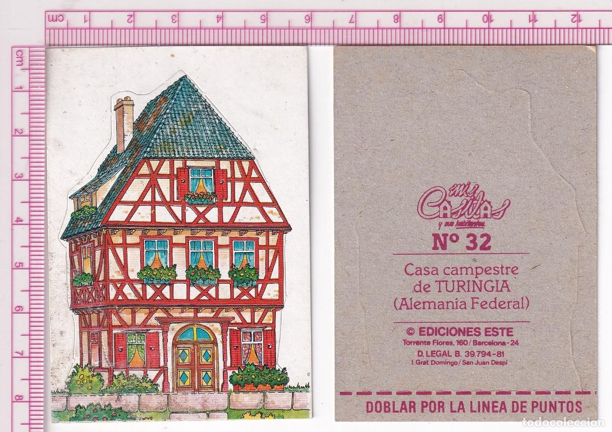Coleccionismo cromos antiguos: CROMO N&ordm; 32 TROQUELADO DE LA COLECCI&Oacute;N ''MIS CASITAS Y SUS HABITANTES'' &middot; Ediciones Este, 1981