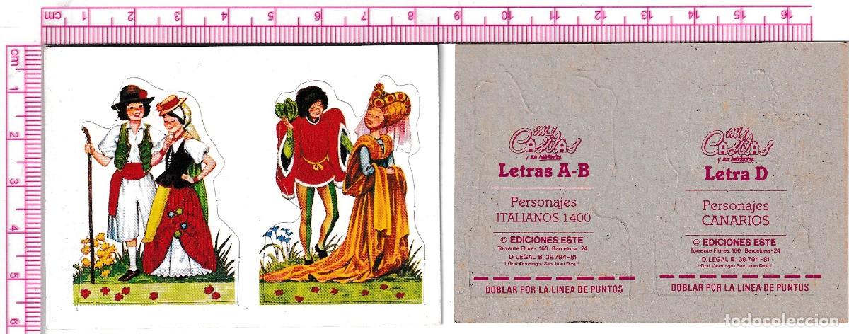 Coleccionismo cromos antiguos: CROMO DE PERSONAJES TROQUELADO COLECCI&Oacute;N ''MIS CASITAS Y SUS HABITANTES'' &middot; Ediciones Este, 1981