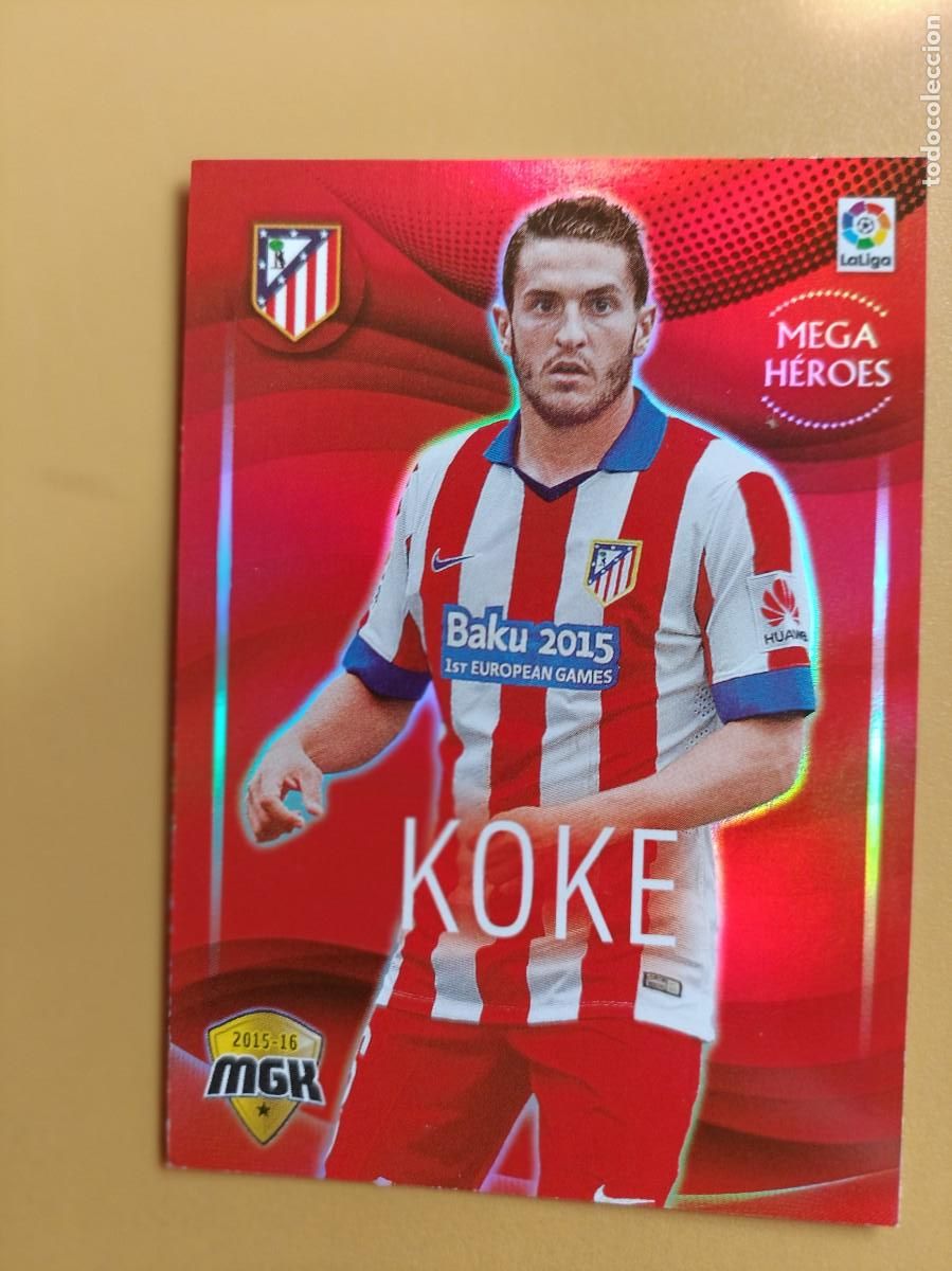 Coleccionismo cromos antiguos: koke, 2015 16 mega heroes - Foto 1