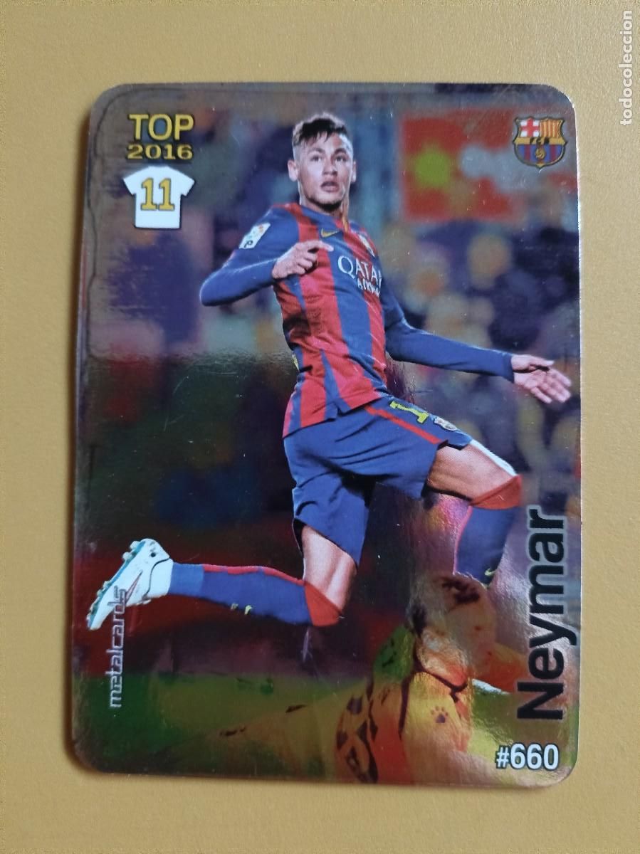 Coleccionismo cromos antiguos: neymar, liga 2016 top - Foto 1