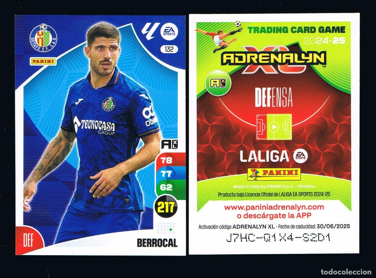 Collezionismo Figurine antiche: ADRENALYN XL 2024-25 CARD N&ordm; 132 BERROCAL GETAFE CF PANINI
