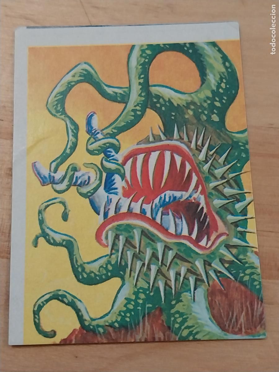 Colecionismo Cromos antigos: PLANTA CARNIVORA C7788 MONSTRUOS # 136 ED MUNDICROM 1986 CROMO SIN PEGAR NUNCA