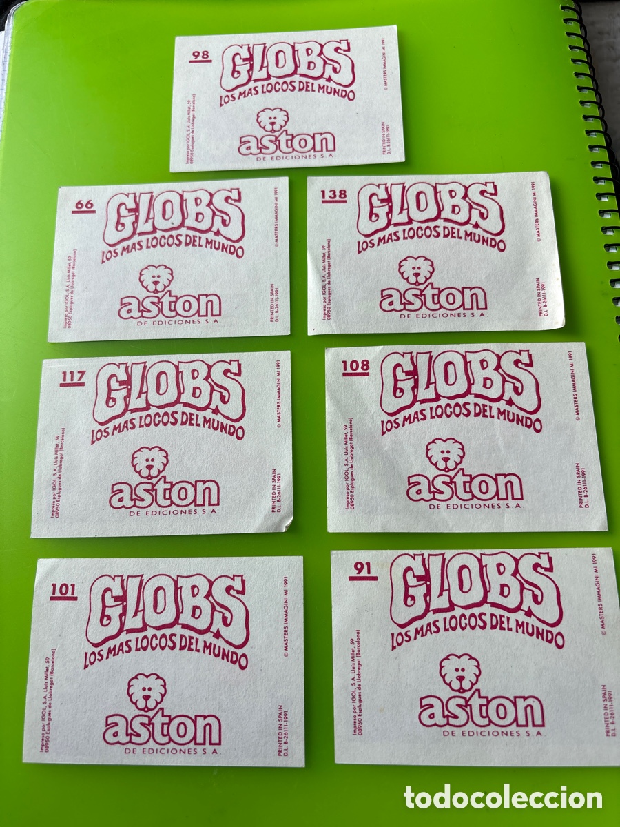 Coleccionismo cromos antiguos: Lote cromos Globs, Aston (A6) - Foto 2