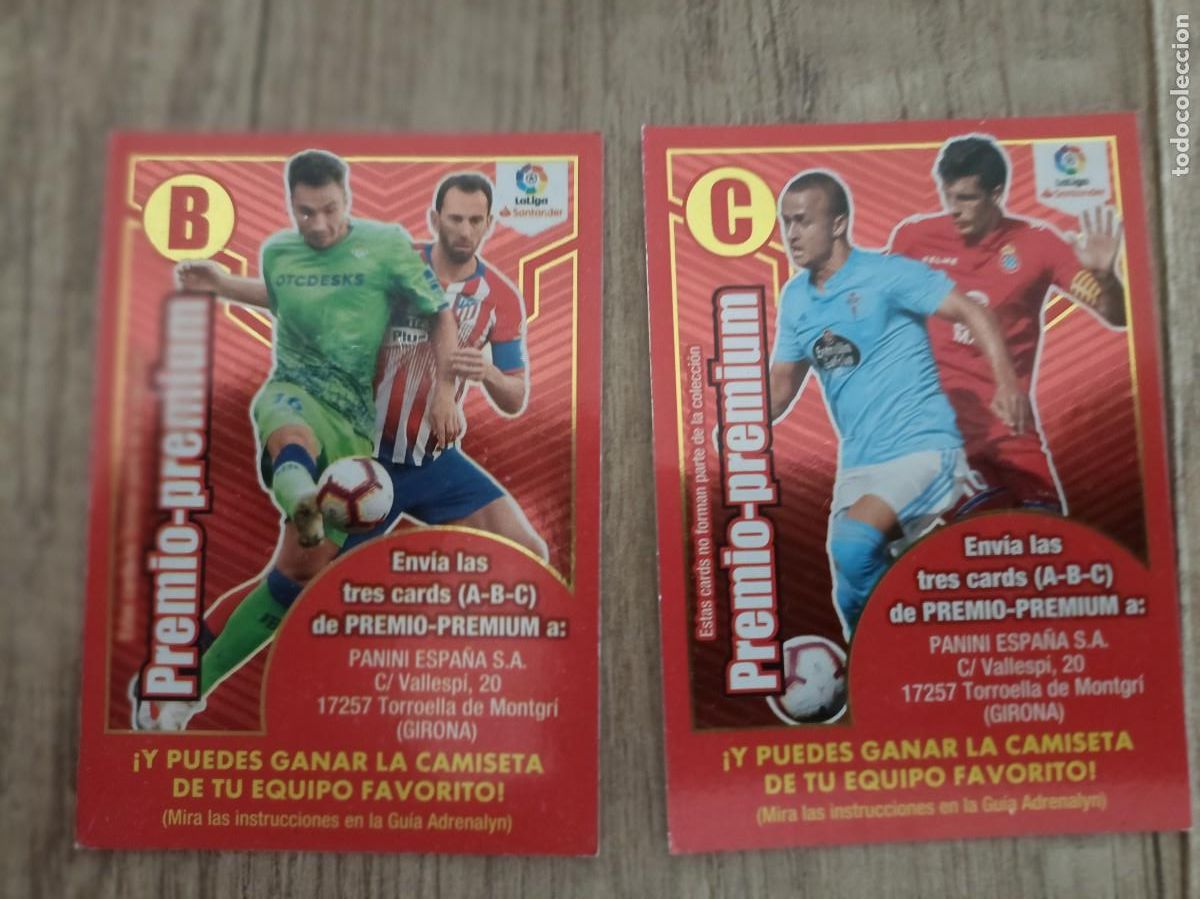 Coleccionismo cromos antiguos: adrenalyn 18 19 premio premium - Foto 1