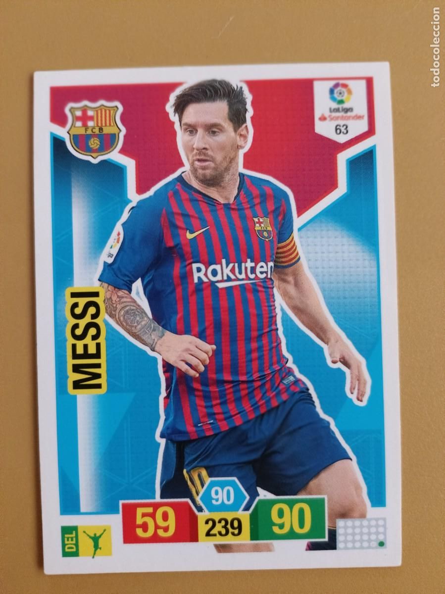 Coleccionismo cromos antiguos: messi, adrenalyn 18 19 - Foto 1