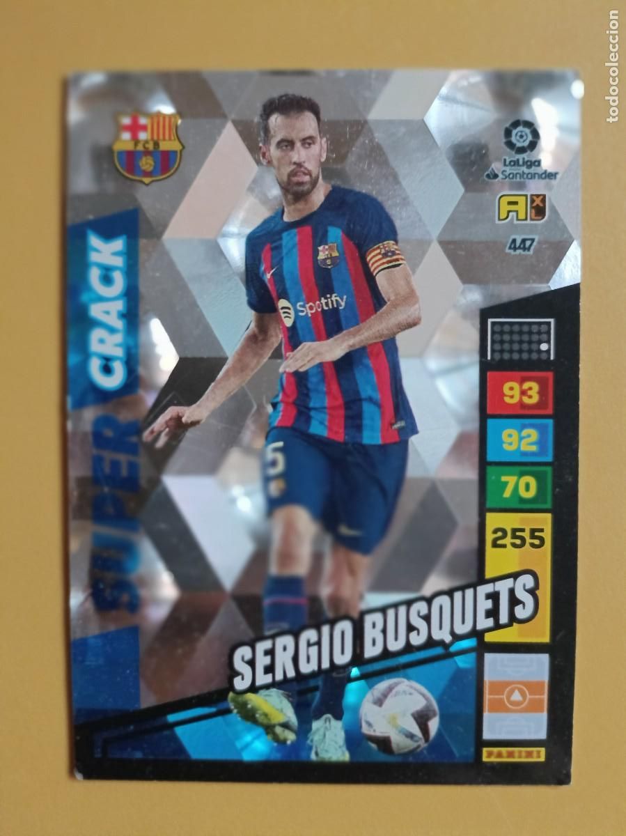 Coleccionismo cromos antiguos: sergio busquets, 22 23 supercrack - Foto 1
