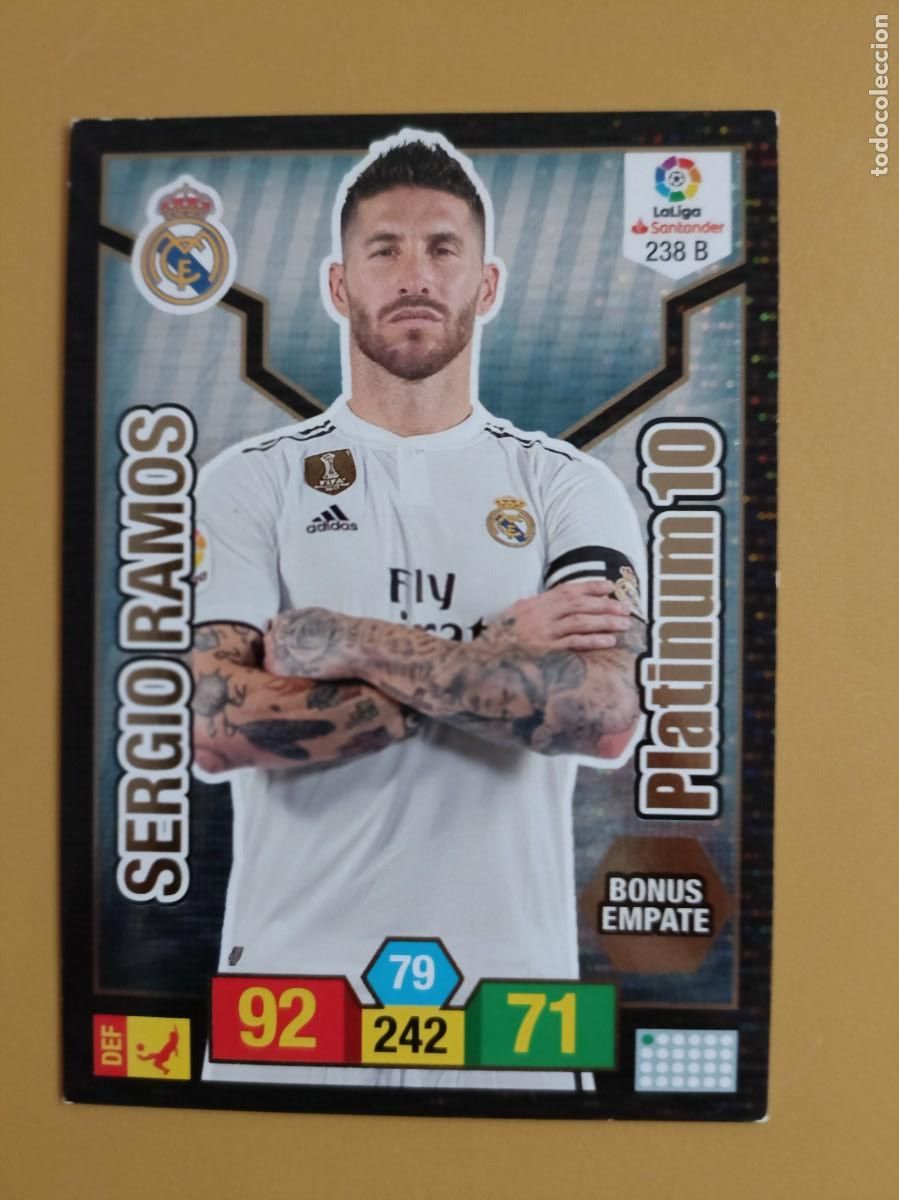 Coleccionismo cromos antiguos: sergio ramos, 18 19 platinum 10 - Foto 1