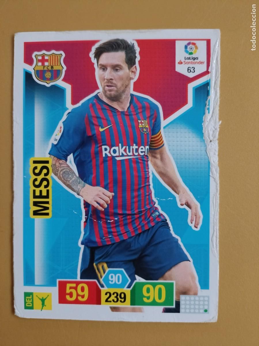 Coleccionismo cromos antiguos: messi, adrenalyn 18 19 - Foto 1