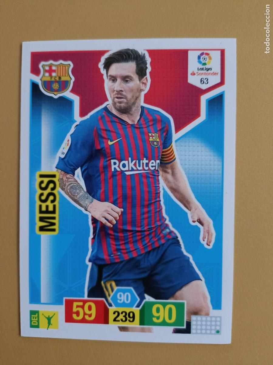 Coleccionismo cromos antiguos: messi, adrenalyn 18 19 - Foto 1