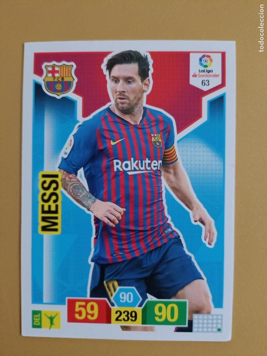 Coleccionismo cromos antiguos: messi, adrenalyn 18 19 - Foto 1