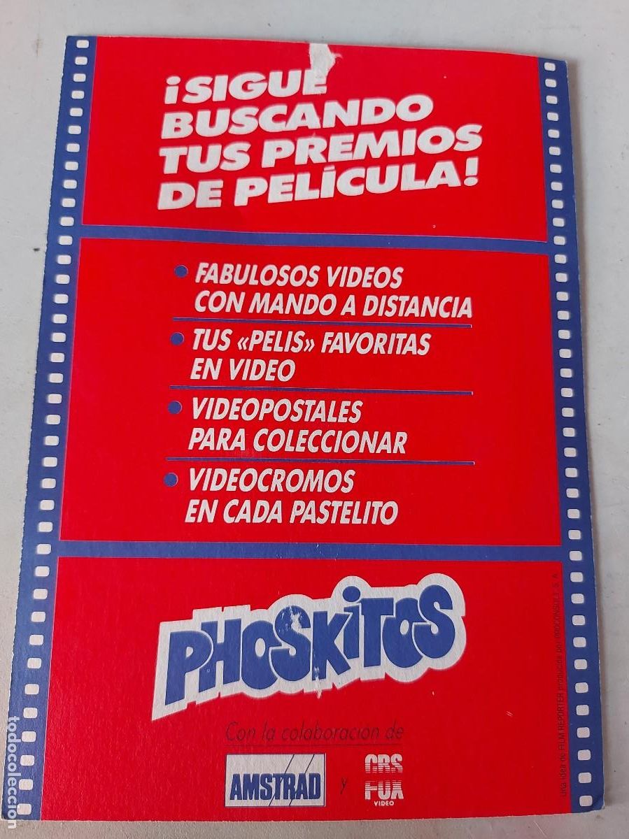 Coleccionismo cromos antiguos: Postal phoskitos cine destroyer - Foto 2