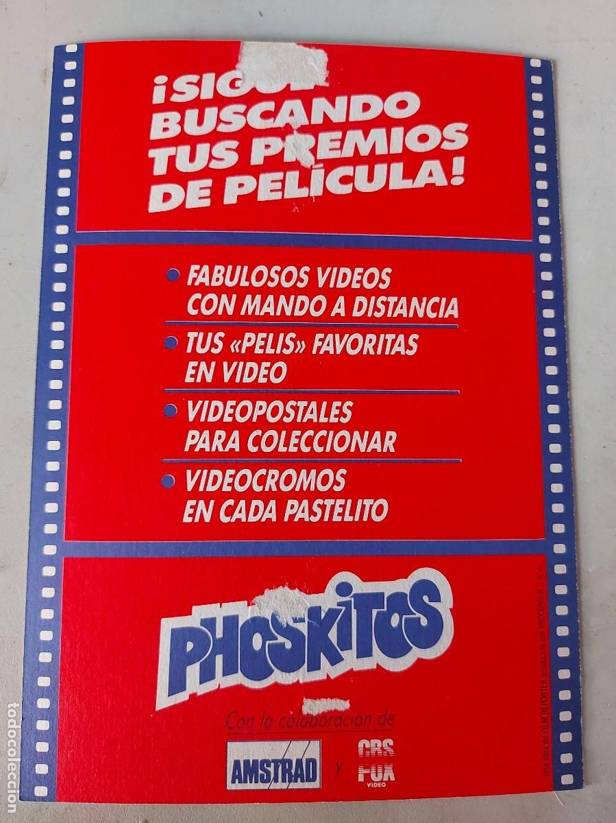 Coleccionismo cromos antiguos: Postal phoskitos cine commando - Foto 2