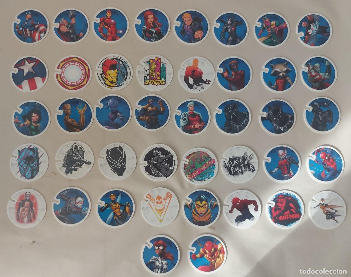 Coleccionismo cromos antiguos: Tazos marvel 42 diferentes - Foto 1