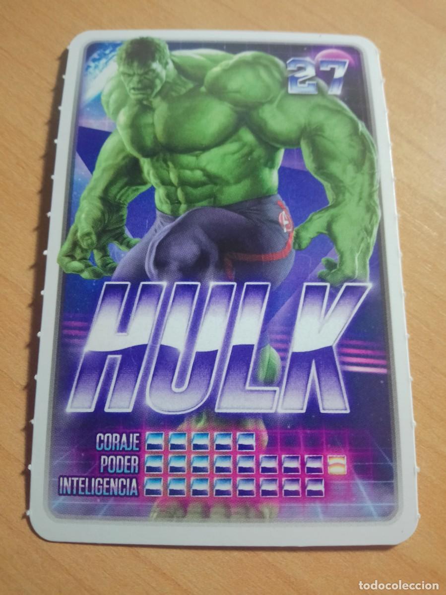 Coleccionismo cromos antiguos: 27 HULK COLECCI&Oacute;N MARVEL DESCUBRE TU PODER. CARREFOUR 2022. - Foto 1