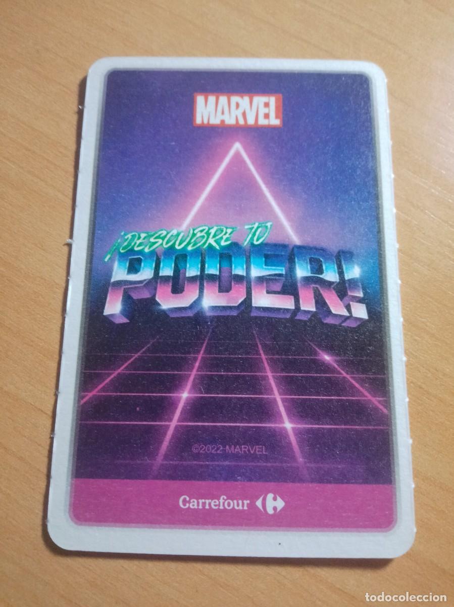 Coleccionismo cromos antiguos: 02 IRON MAN COLECCI&Oacute;N MARVEL DESCUBRE TU PODER. CARREFOUR 2022. - Foto 2