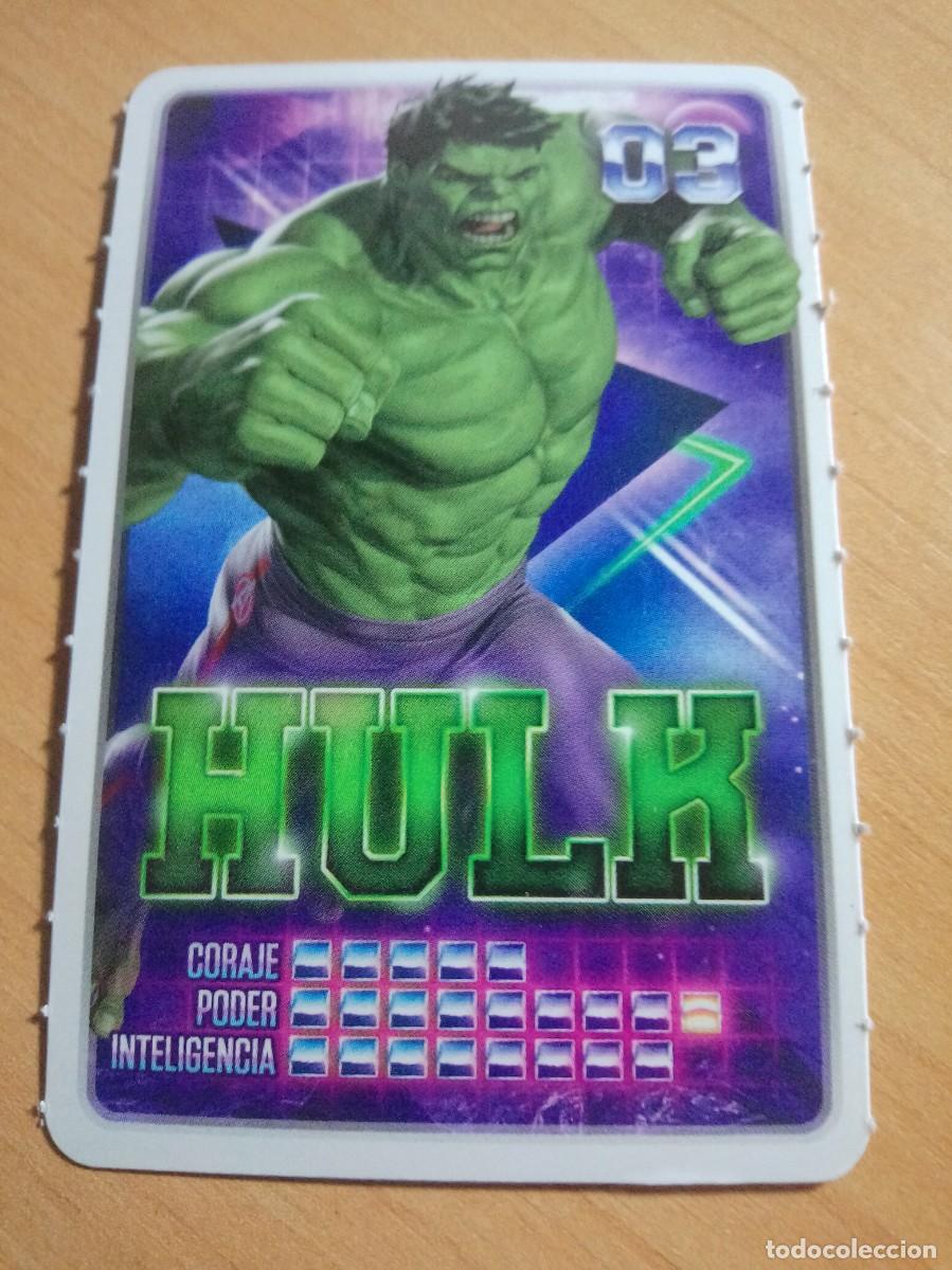 Coleccionismo cromos antiguos: 03 HULK COLECCI&Oacute;N MARVEL DESCUBRE TU PODER. CARREFOUR 2022. - Foto 1