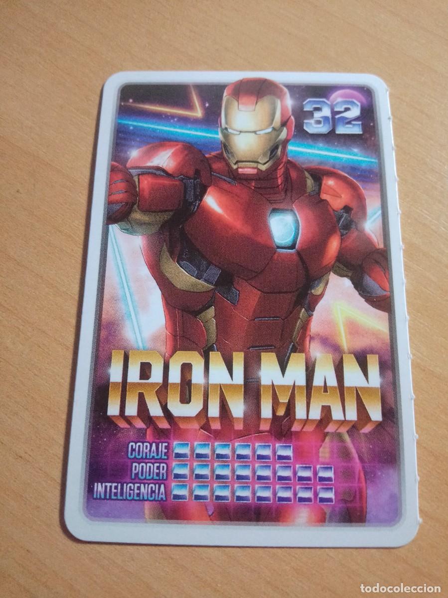 Coleccionismo cromos antiguos: 32 IRON MAN COLECCI&Oacute;N MARVEL DESCUBRE TU PODER. CARREFOUR 2022. - Foto 1
