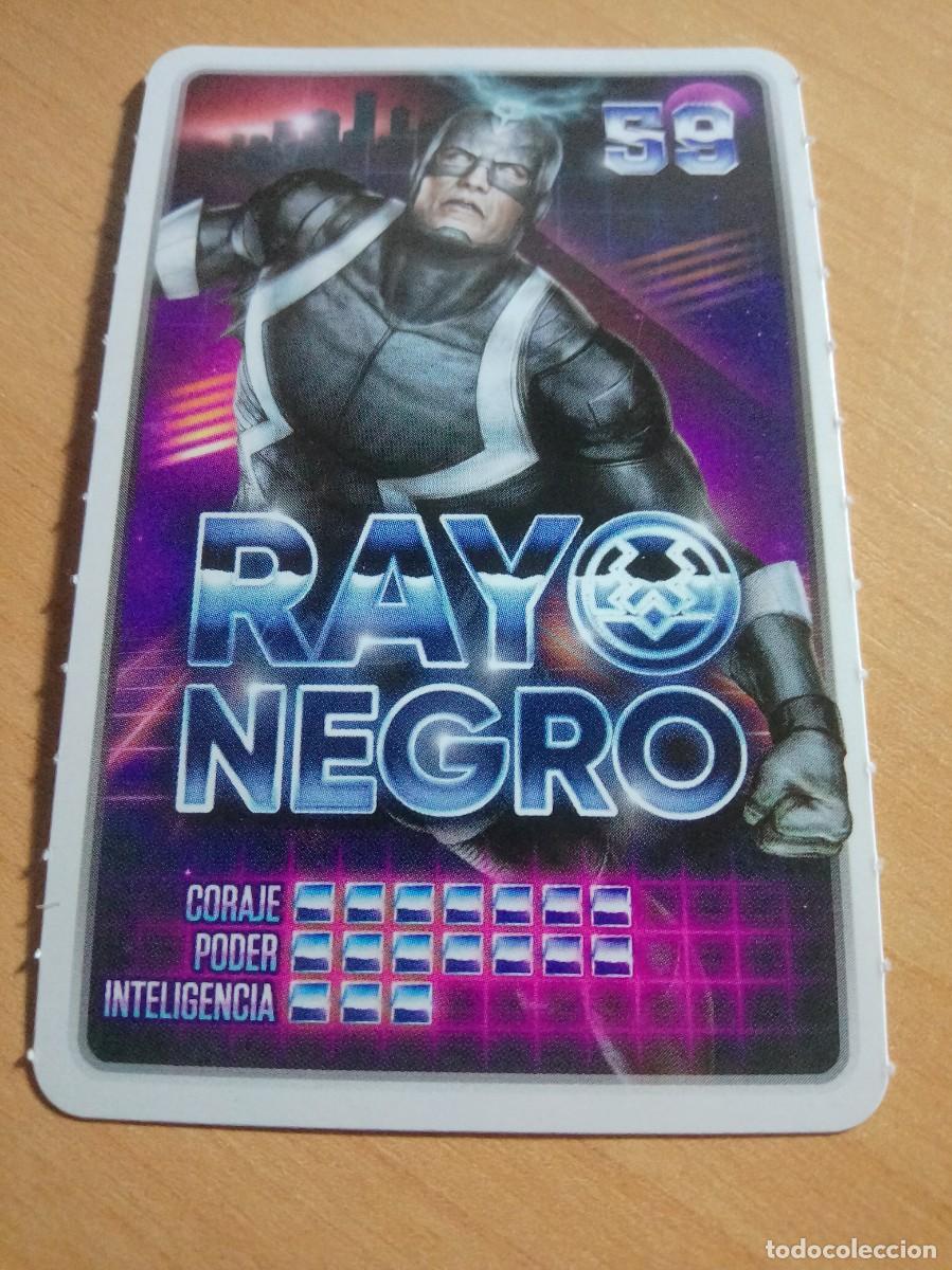 Coleccionismo cromos antiguos: 59 RAYO NEGRO COLECCI&Oacute;N MARVEL DESCUBRE TU PODER. CARREFOUR 2022. - Foto 1