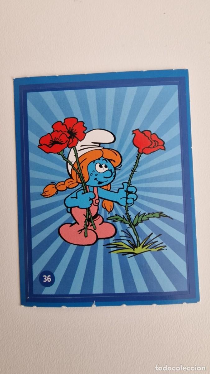 Coleccionismo cromos antiguos: 36 LOS PITUFOS ALCAMPO CUIDANDO EL PLANETA CON LOS PITUFOS - Foto 1