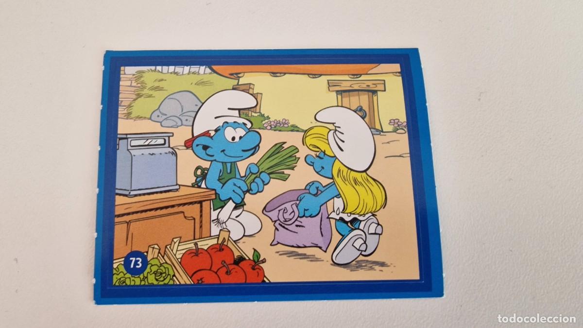 Coleccionismo cromos antiguos: 73 LOS PITUFOS ALCAMPO CUIDANDO EL PLANETA CON LOS PITUFOS - Foto 1