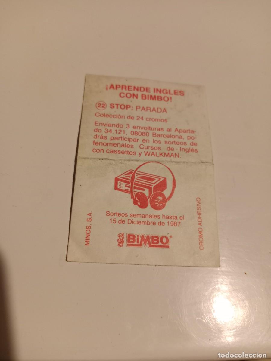 Coleccionismo cromos antiguos: Bimbo Aprende Ingl&eacute;s con Bimbo n&uacute;mero 22 - Foto 2