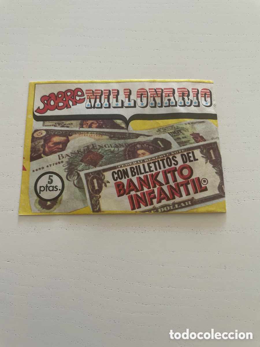 Coleccionismo cromos antiguos: Sobre sin abrir SOBRE MILLONARIO - Foto 1