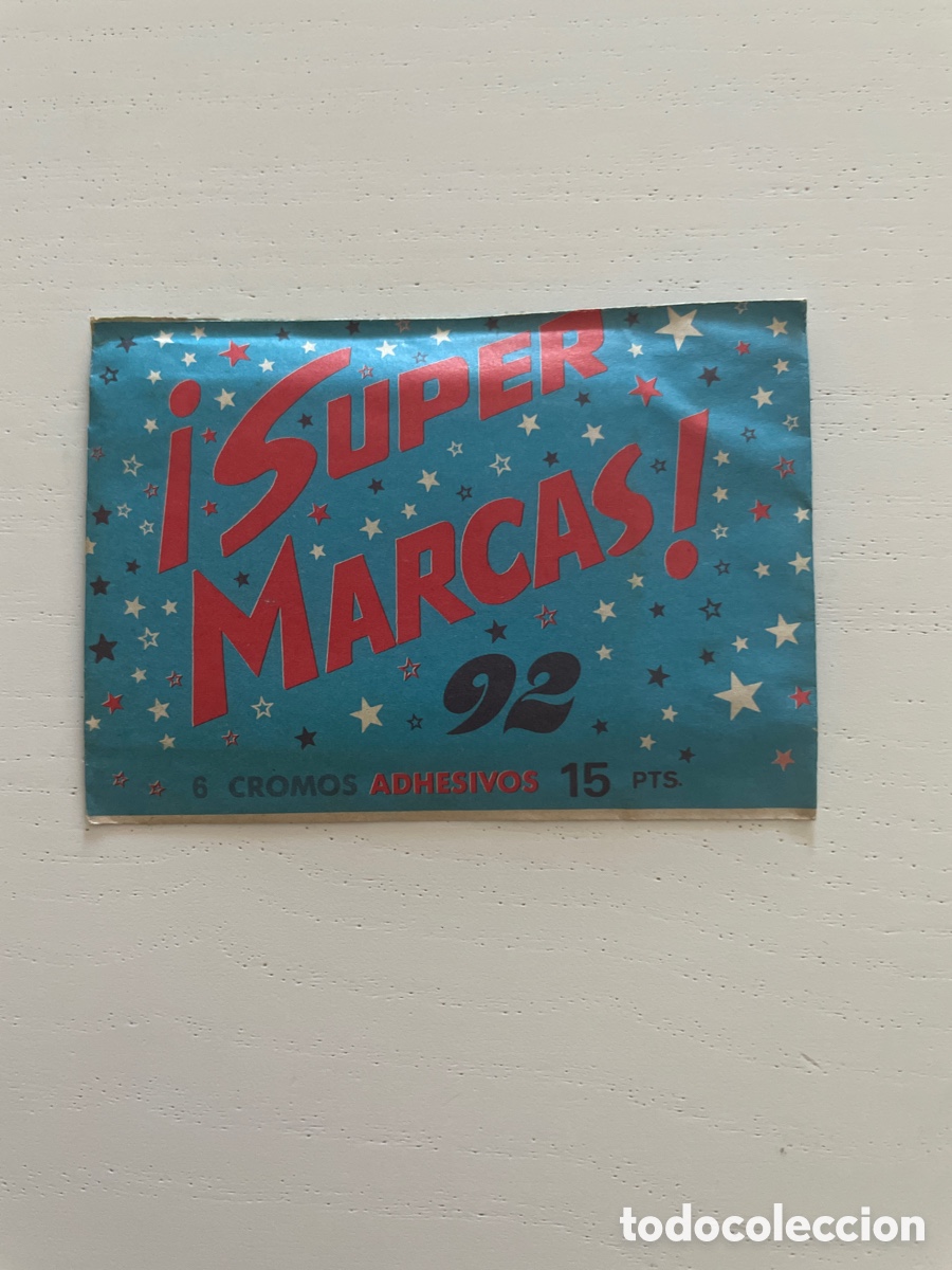 Coleccionismo cromos antiguos: Sobre de cromos sin abrir SUPER MARCAS 92 - Foto 1