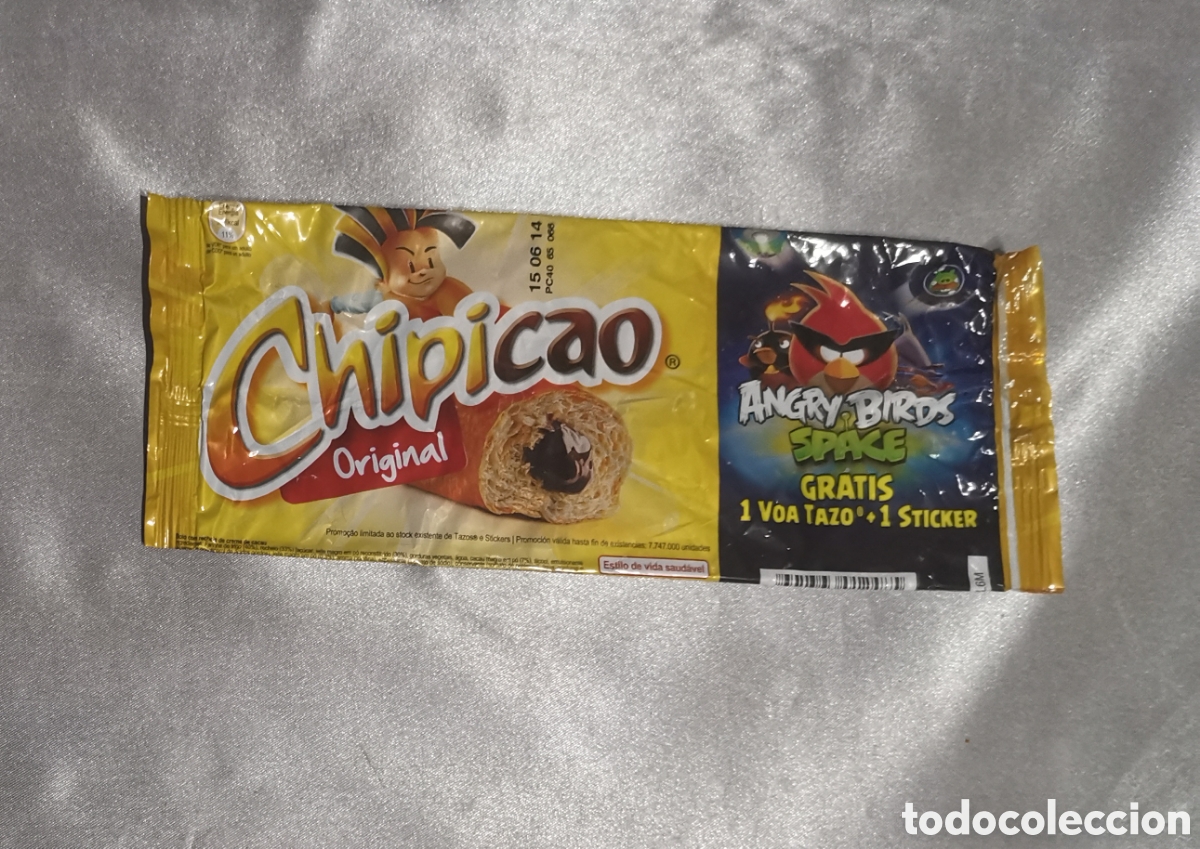 Coleccionismo cromos antiguos: ENVOLTORIO ANGRY BIRDS CHIPICAO - Foto 1