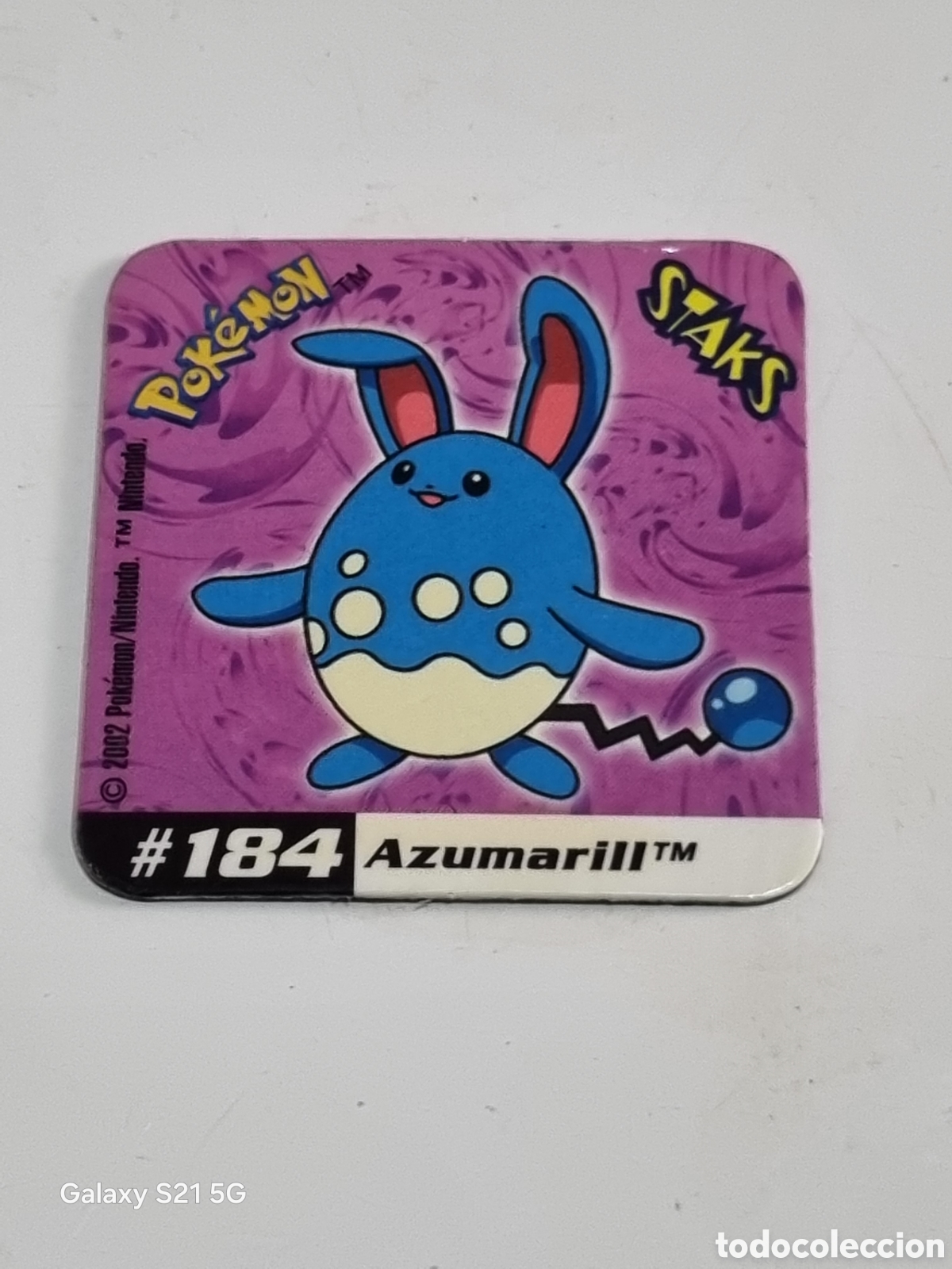 Coleccionismo cromos antiguos: 184 - AZUMARILL , STAKS POKEMON 2002 - Foto 1