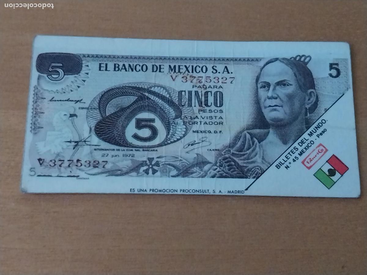 Coleccionismo Cromos antiguos: PANRICO 5 PESOS MEXICO CROMO NUM 45 ANTIGUO A&Ntilde;OS 70 ORIGINAL