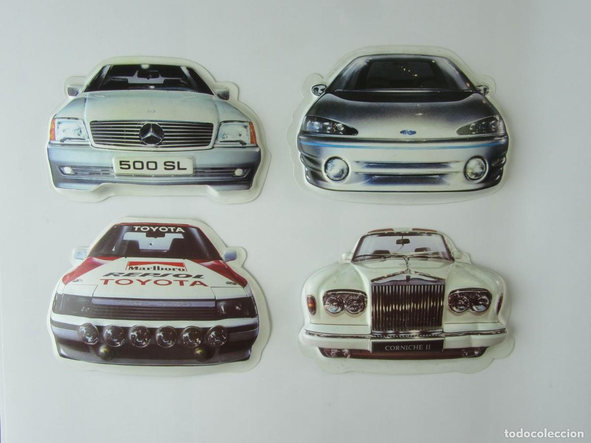 Coleccionismo cromos antiguos: 4 Cromos coches relieve - Foto 1