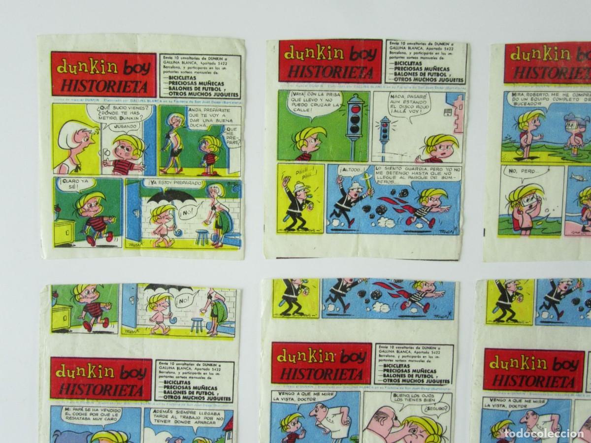 Coleccionismo cromos antiguos: Lote 13 cromos Dunkin Historieta - Foto 4
