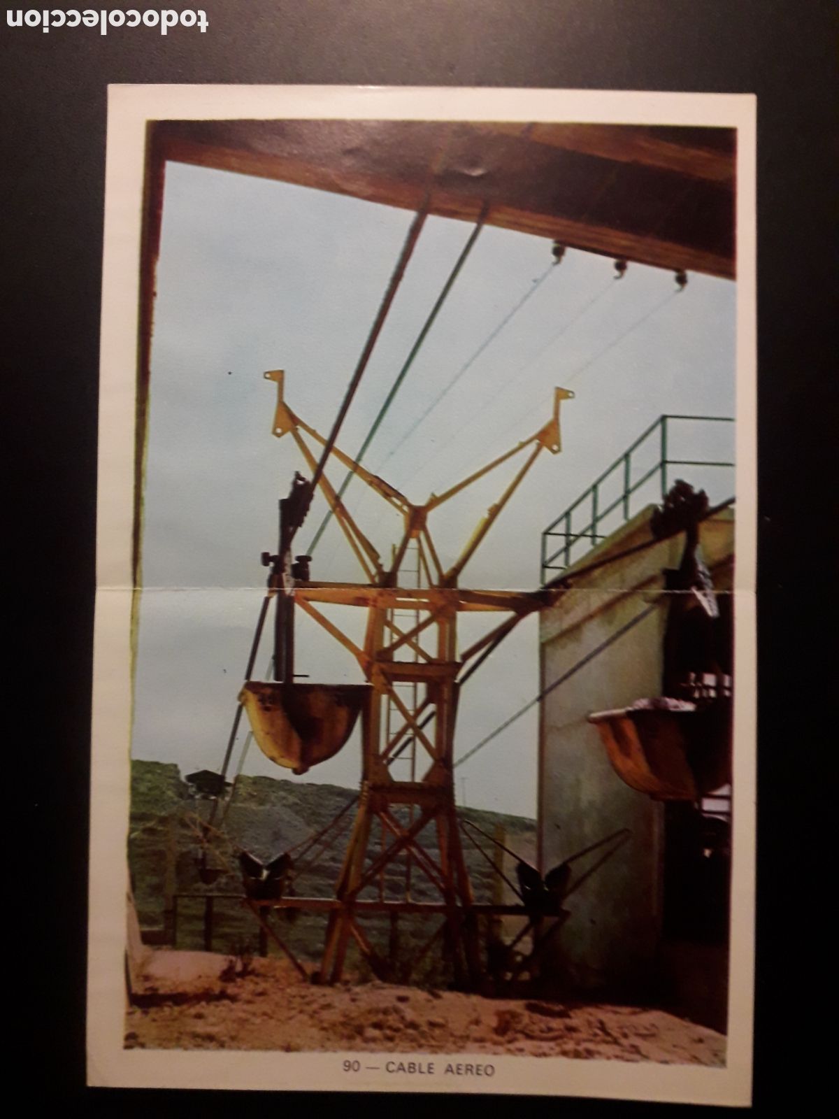 Colecionismo Cromos antigos: CABLE A&Eacute;REO, MINAS, GEO CIENCIAS ED KEISA 1971 N&deg; 90 SIN PEGAR, CROMO DOBLE PEDIDO M&Iacute;NIMO 3&euro;