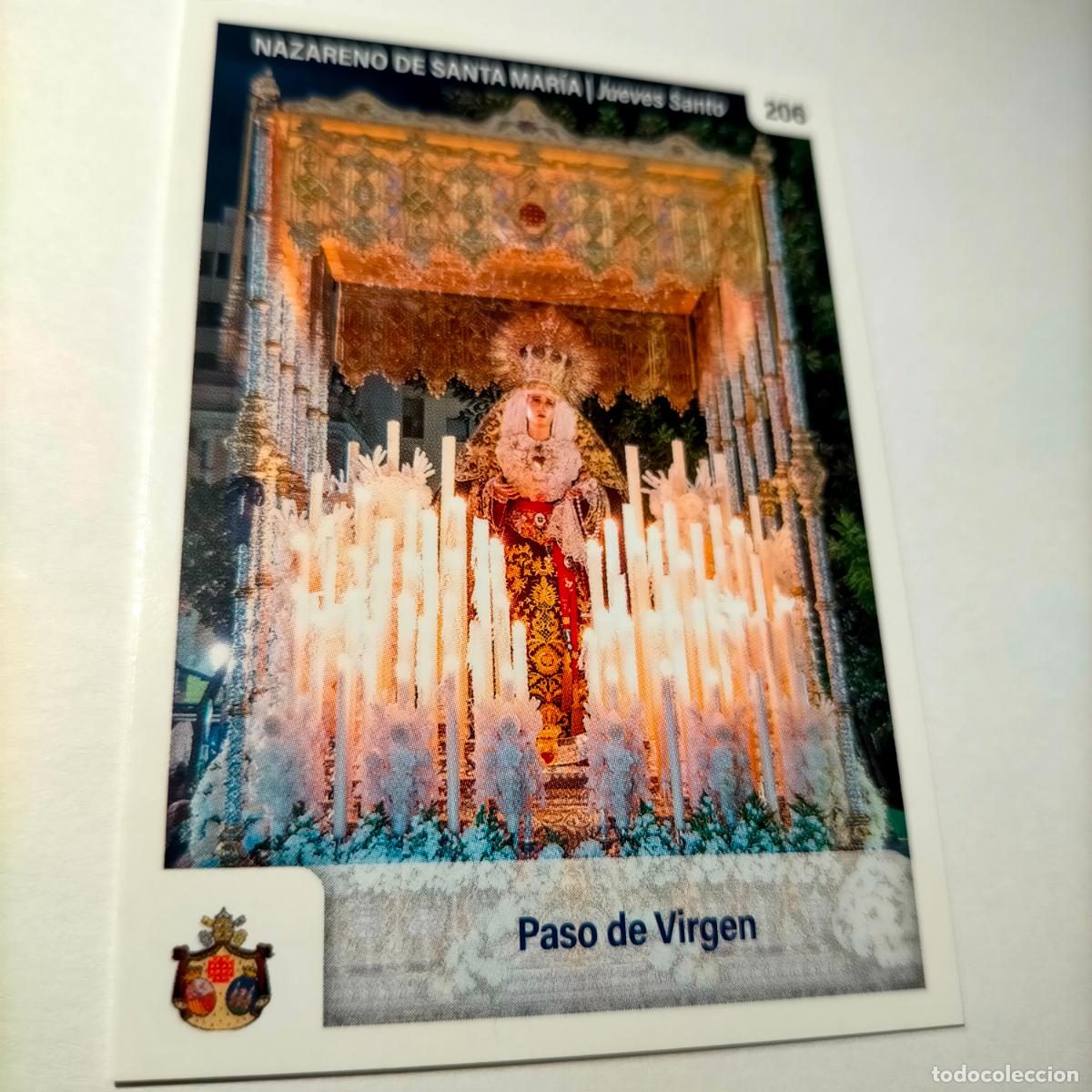 Coleccionismo cromos antiguos: estampa carta cromo de semana santa de cadiz para album holy cards nueva - 2025 - numero n 206