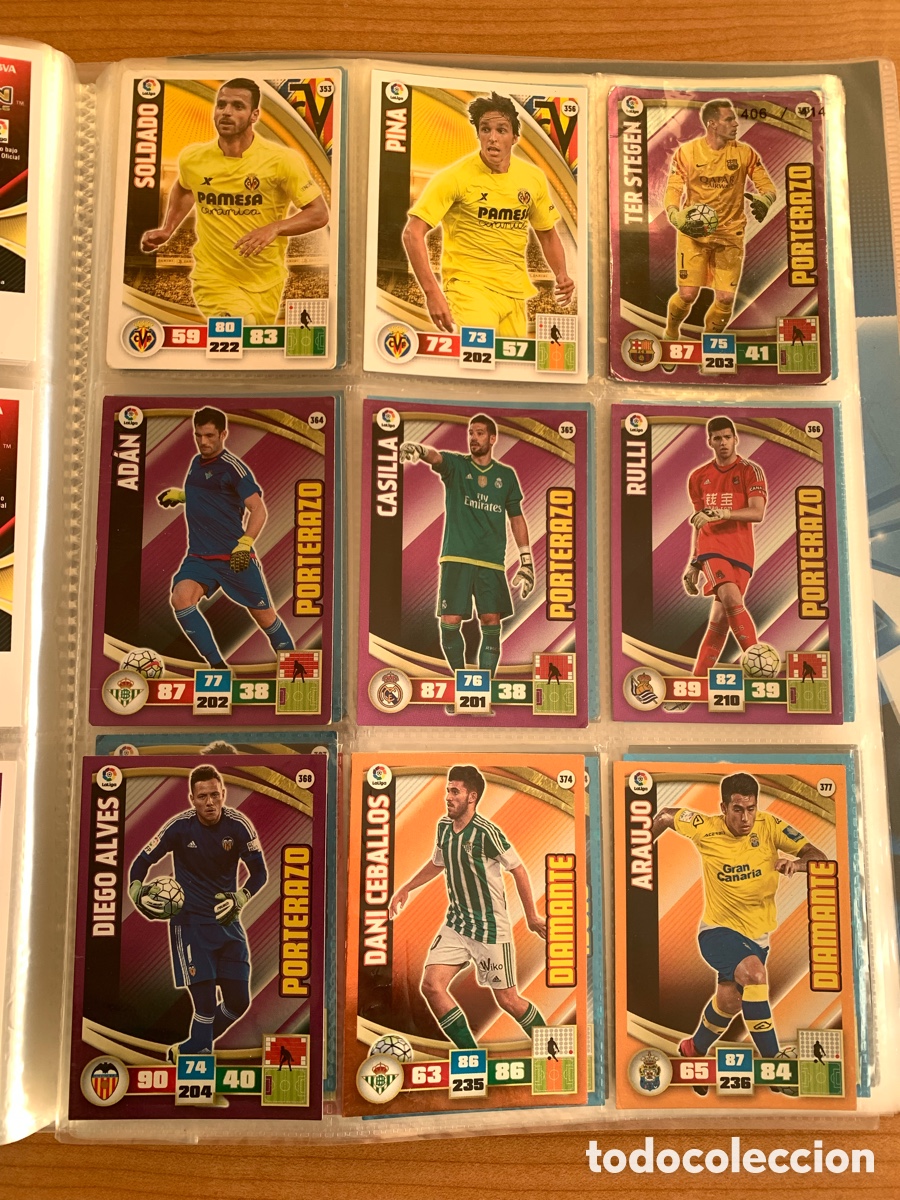 Coleccionismo cromos antiguos: Lote tarjetas Adrenalyn 2015-16 - Foto 8