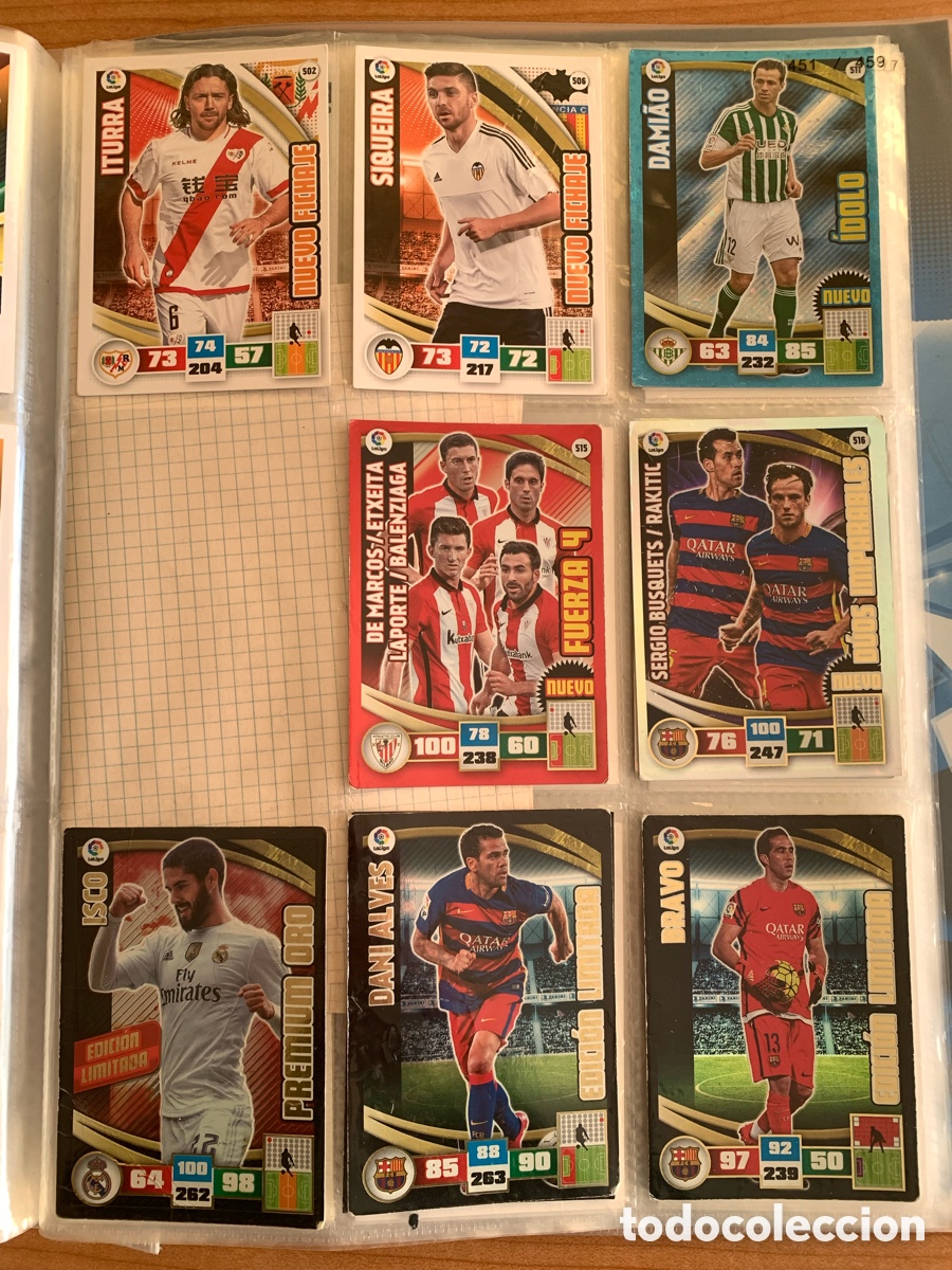 Coleccionismo cromos antiguos: Lote tarjetas Adrenalyn 2015-16 - Foto 13