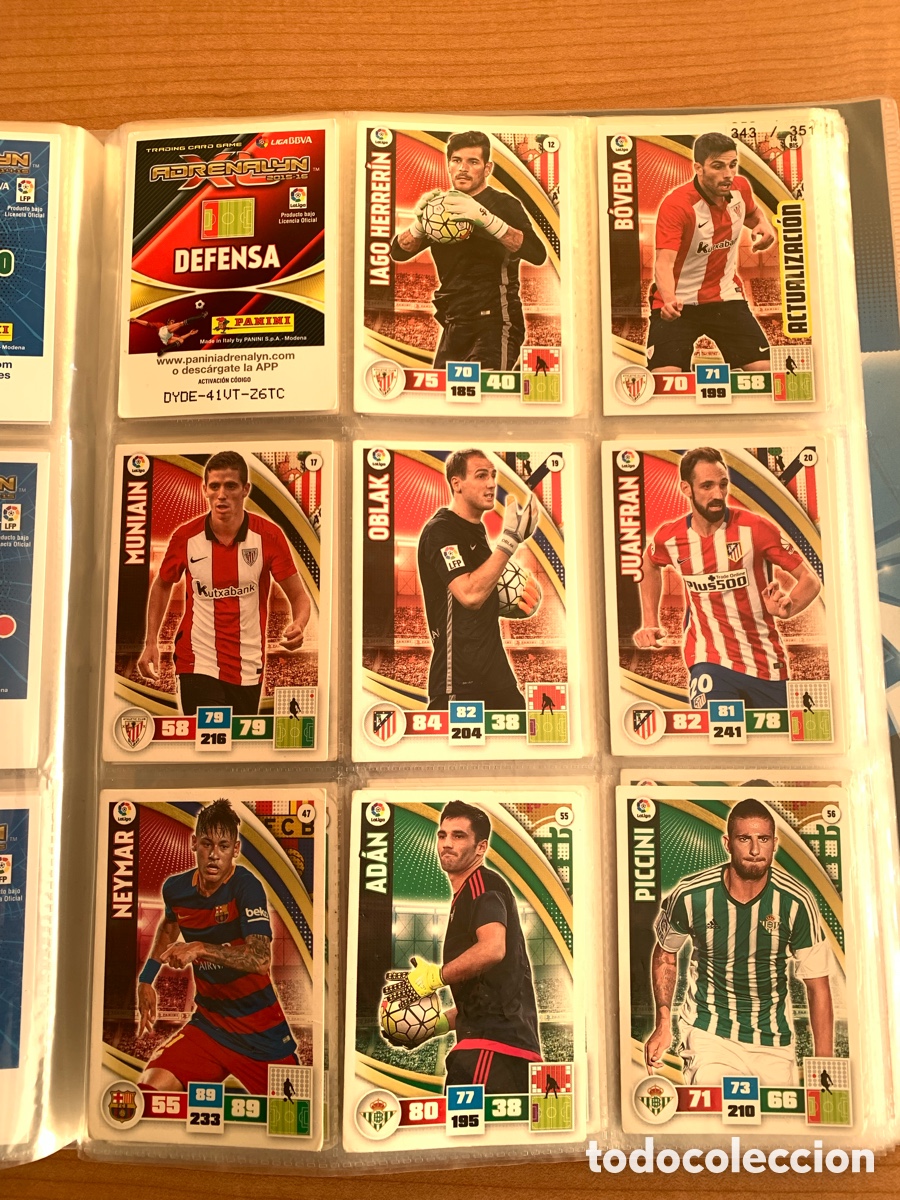 Coleccionismo cromos antiguos: Lote tarjetas Adrenalyn 2015-16 - Foto 1