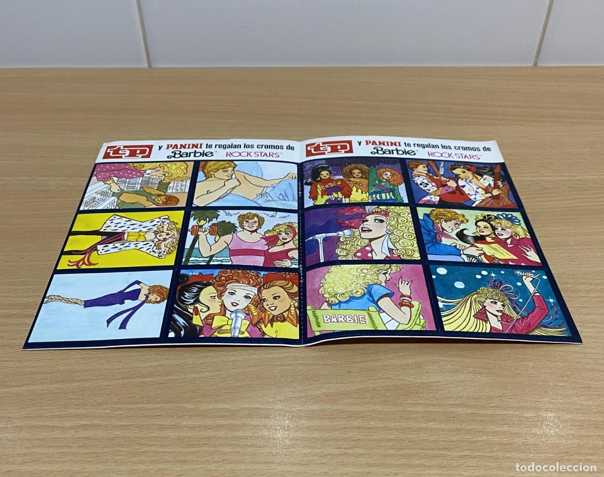 Coleccionismo Cromos antiguos: L&Aacute;MINA CON 12 CROMOS OBSEQUIO TP PARA EL &Aacute;LBUM BARBIE ROCK STARS, DE PANINI (1987)