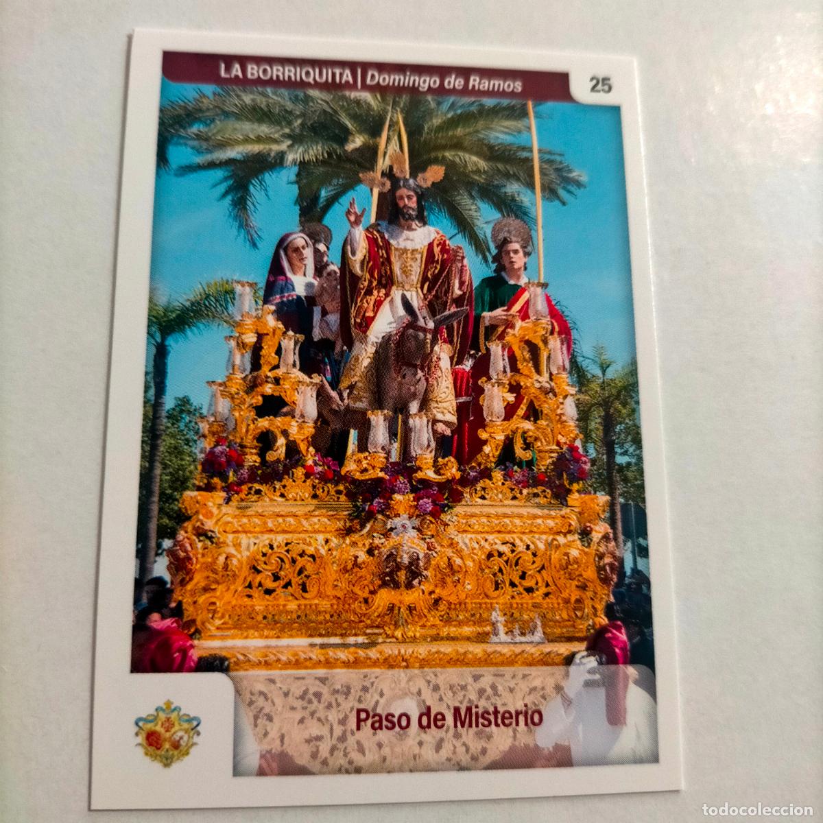 Coleccionismo cromos antiguos: estampa carta cromo de semana santa de cadiz para album holy cards nueva - 2025 - numero n 25