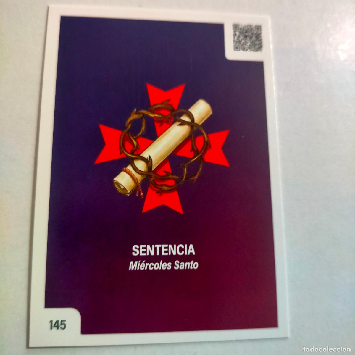 Coleccionismo cromos antiguos: estampa carta cromo de semana santa de cadiz para album holy cards nueva - 2025 - numero n 145