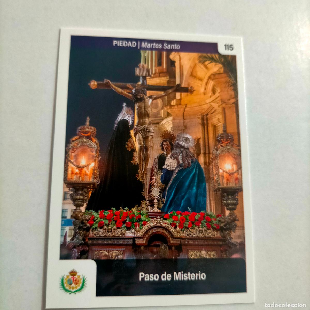 Coleccionismo cromos antiguos: estampa carta cromo de semana santa de cadiz para album holy cards nueva - 2025 - numero n 115