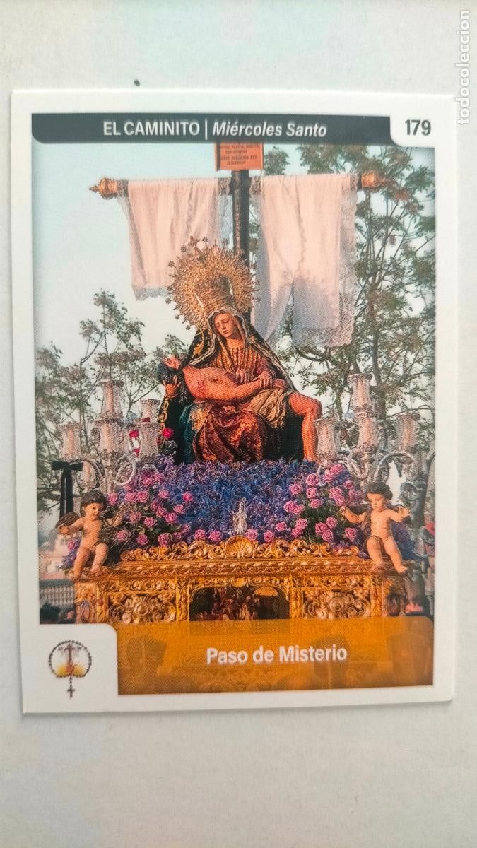 Coleccionismo cromos antiguos: estampa carta cromo de semana santa de cadiz para album holy cards nueva - 2025 - numero n 179