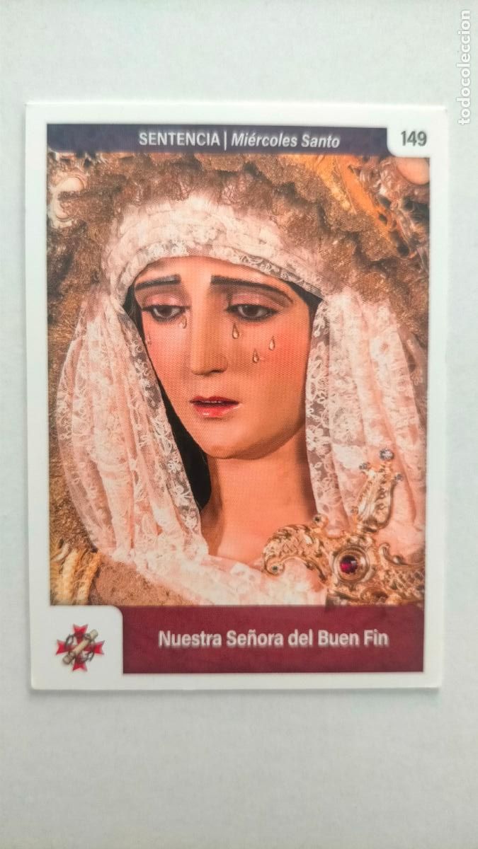 Coleccionismo cromos antiguos: estampa carta cromo de semana santa de cadiz para album holy cards nueva - 2025 - numero n 147