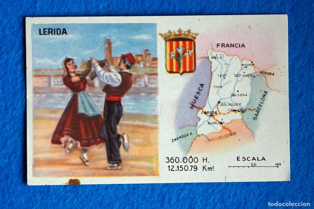 Coleccionismo cromos antiguos: ANTIGUO CROMO CEREGUMIL.MALAGA: REGIONES DE ESPA&Ntilde;A. LERIDA. N&ordm; 28