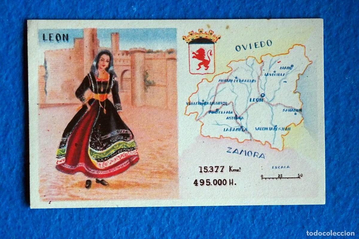 Coleccionismo cromos antiguos: ANTIGUO CROMO CEREGUMIL.MALAGA: REGIONES DE ESPA&Ntilde;A. LEON. N&ordm; 30
