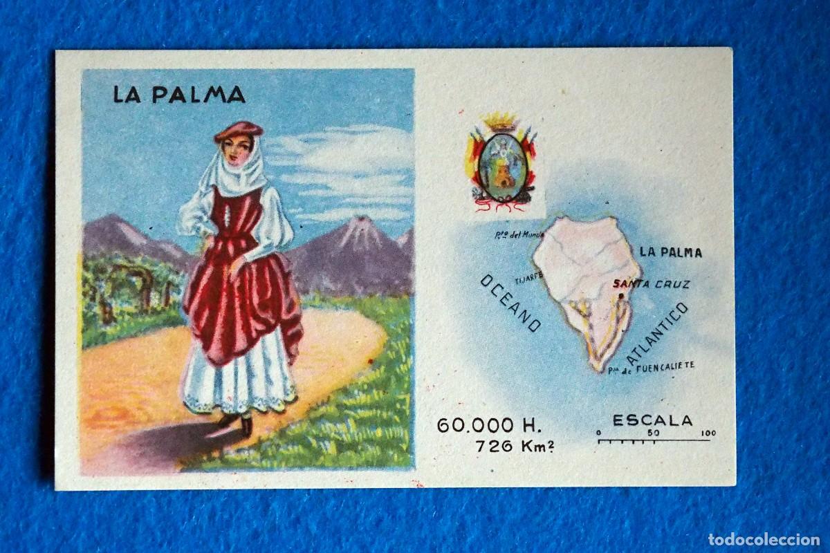 Coleccionismo cromos antiguos: ANTIGUO CROMO CEREGUMIL.MALAGA: REGIONES DE ESPA&Ntilde;A. LA PALMA. N&ordm; 33